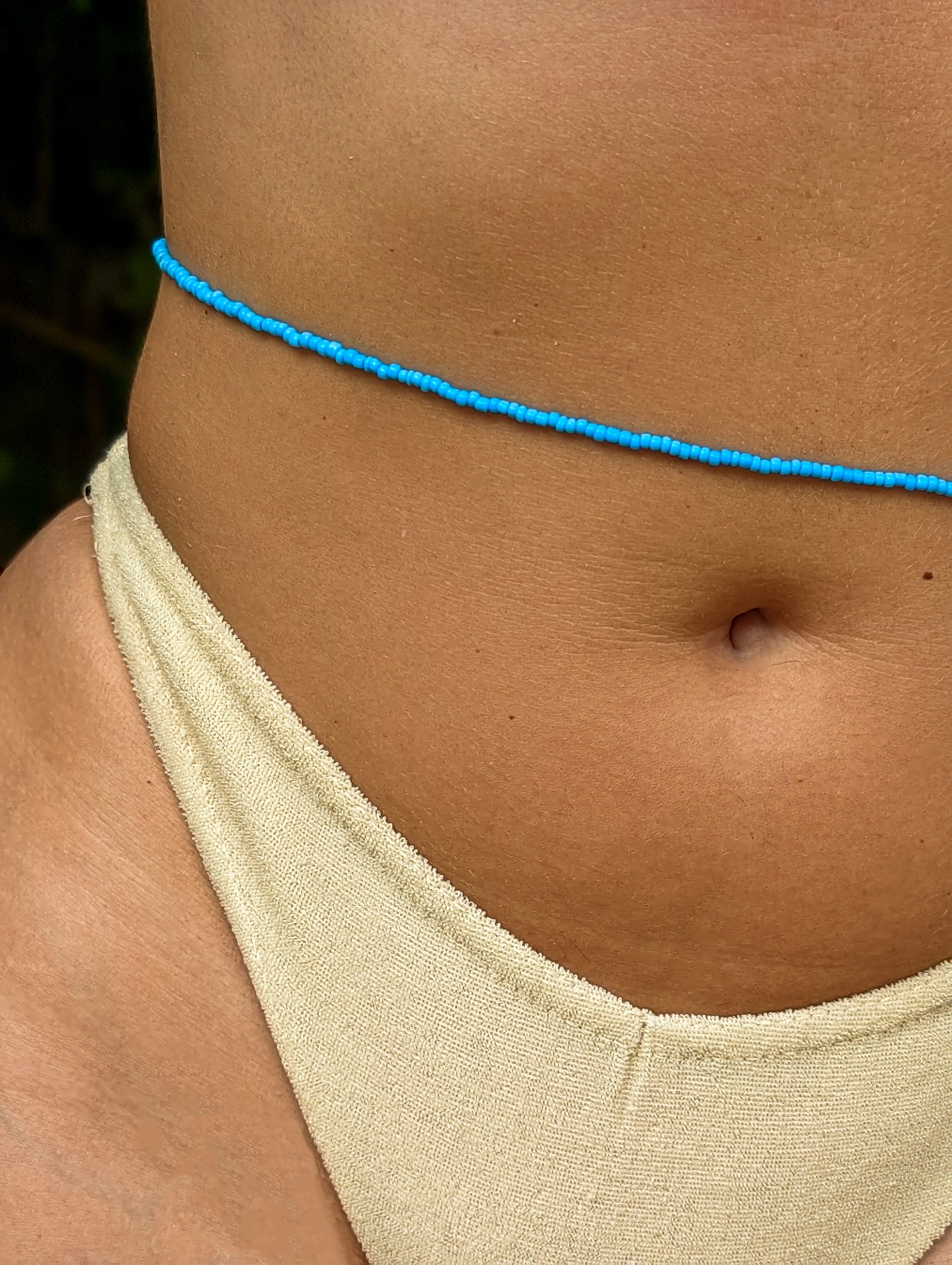[THE ONE] Belly Chain: Blue [Small Beads]