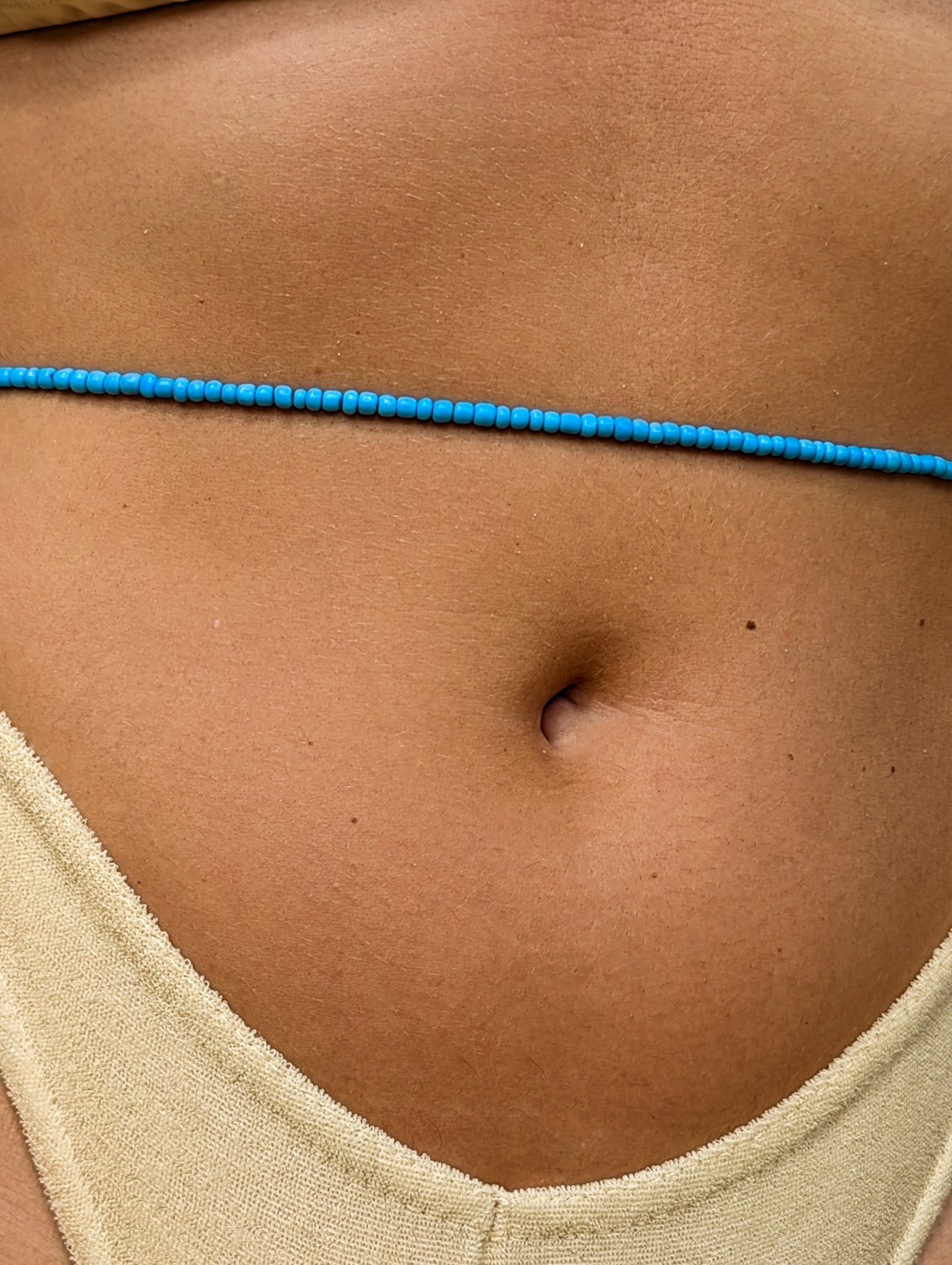 [THE ONE] Belly Chain: Blue [Large Beads]